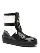 Aquatalia Kali Patent Leather & Quilted Short Boots