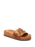 Frye Lily Woven Link Leather Slides