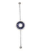 Effy Sapphire, Diamond And 14k White Gold Bracelet