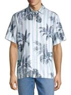 Tommy Bahama Classic-fit Poolside Palms Silk Camp Shirt