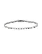 Morris & David 4.13 Tcw Diamond And 14k White Gold Bracelet