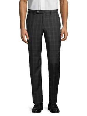 Lauren Ralph Lauren Windowpane Wool-blend Pants