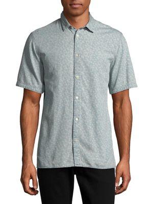Selected Homme Printed Cotton Regular-fit Button-down Shirt