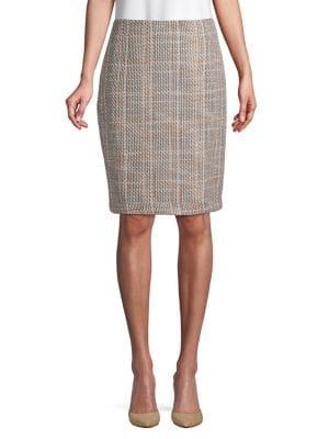 Karl Lagerfeld Paris High-rise Tweed Pencil Skirt