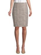 Karl Lagerfeld Paris High-rise Tweed Pencil Skirt