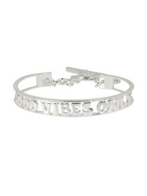 Bcbgeneration Affirmation Good Vibes Cut-out Cuff Bracelet