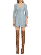 Bcbgmaxazria Jayde Embroidered Lace Dress