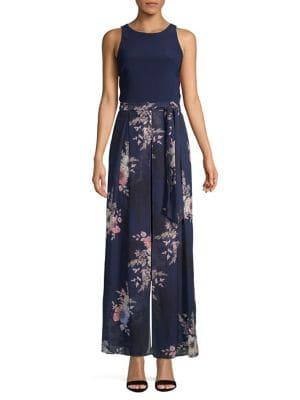 Vince Camuto Floral Wide Leg Jumpuit