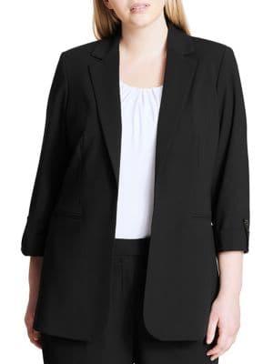 Calvin Klein Long Open Collar Jacket
