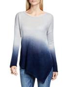 Two By Vince Camuto Long Sleeve Roundneck Asymmetric Hem Sweater