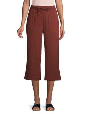 Core Life Cotton Cropped Drawstring Pants
