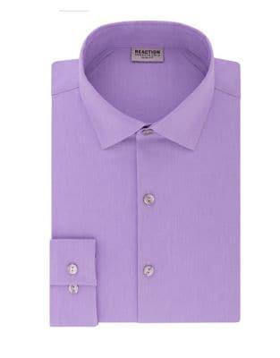 Kenneth Cole Reaction Slim-fit Spread Collar Dress Shirt