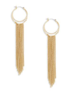 Design Lab Lord & Taylor Fringe Circle Earrings