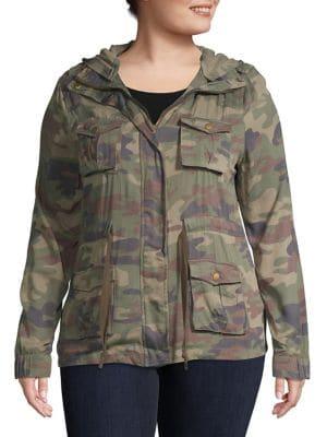 Design Lab Plus Camo Utility Jacket