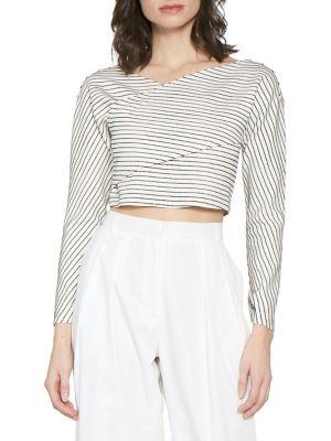Walter Baker Glenn Striped Cropped Top
