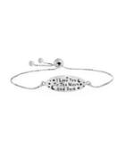 Lord & Taylor I Love You To The Moon & Back Slider Bracelet