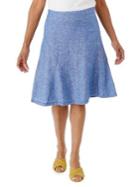 Olsen Santorini Linen A-line Skirt