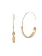 Lucky Brand Goldtone Modern Hoop Earrings