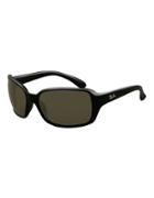 Ray-ban Logo Etched Square Sunglasses