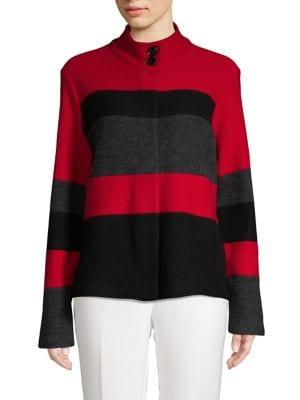 Karl Lagerfeld Paris Colorblock Button-front Jacket