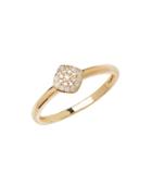 Lord & Taylor 14kt Yellow Gold And Diamond Ring