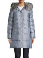 Kate Spade New York Quilted Faux-fur Hooded Jacket