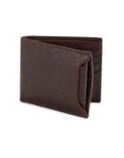 Fossil Stitched Leather Bi-fold Wallet