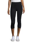 Calvin Klein Performance Mesh-accented Cropped Active Leggings