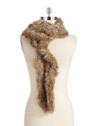 Surell Long-haired Rabbit Fur Scarf
