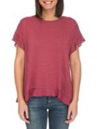 Bobeau Abella Dolman Ruffle Tee