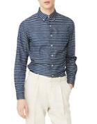 Mango Slim-fit Casual Button-down Cotton Shirt