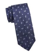 Brooks Brothers Dot And Pine Silk Tie
