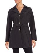 Larry Levine Semi-fitted Trench Coat