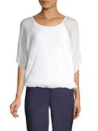 Bailey 44 Illusion-stripe Flutter Top