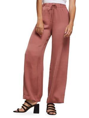 Miss Selfridge Satin Wide-leg Joggers