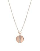 Robert Lee Morris Soho Recolors Wire Wrapped Circle Pendant Necklace