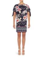 Vince Camuto Plus Floral Knotted Shift Dress