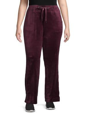 Calvin Klein Performance Plus Plus Velour Drawstring Pants