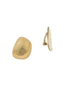 Kenneth Jay Lane Hammered Disc Clip-on Stud Earrings