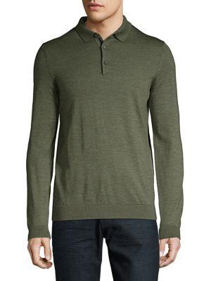 Boss Heathered Wool Polo