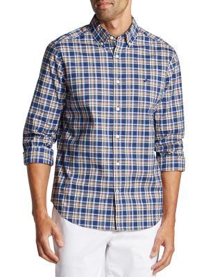 Nautica Plaid-print Classic-fit Shirt
