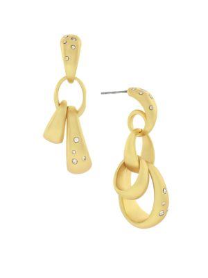 Cole Haan Ring The Ring 12k Goldplated Multi Link Earrings