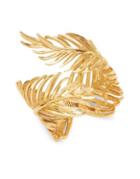Oscar De La Renta Gold Palm Leaf Bracelet
