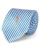 Lauren Ralph Lauren Logo Crest Seersucker Silk Tie