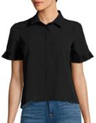 French Connection Polly Plains Pleated Shirt