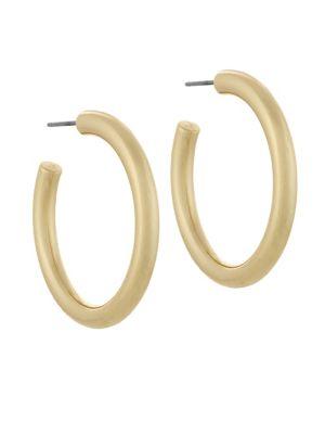 French Connection Classic Medium Tube Hoop Earrings