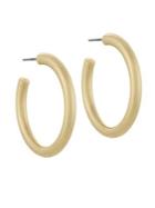 French Connection Classic Medium Tube Hoop Earrings