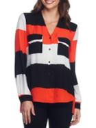 Joan Vass New York Striped Slit Shirt