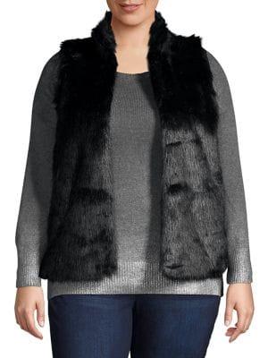 Michael Michael Kors Plus Faux-fur Vest
