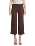 Elie Tahari Odette Plaid Cropped Pants